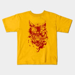 One Eye Growls Red Kids T-Shirt